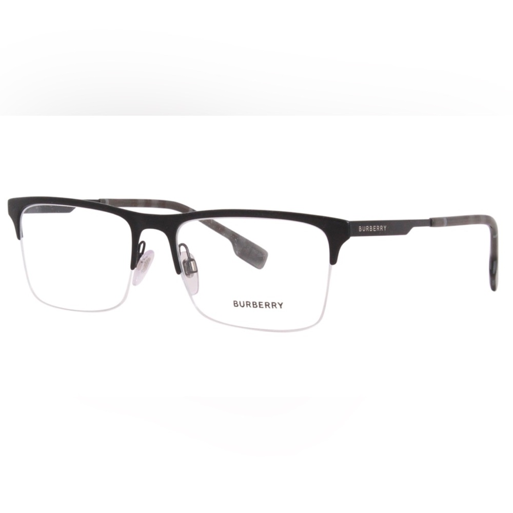 New BURBERRY Brunel Eyeglasses B 1344 1007 55-18 145 Matte Black Frames